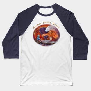 Animal Spirits Rising, White Bear, Cave Bear Baseball T-Shirt